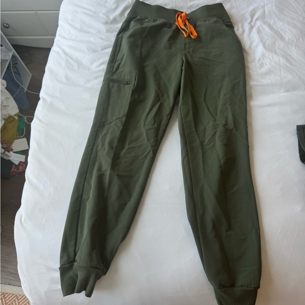 Figs high waisted Zamora jogger moss